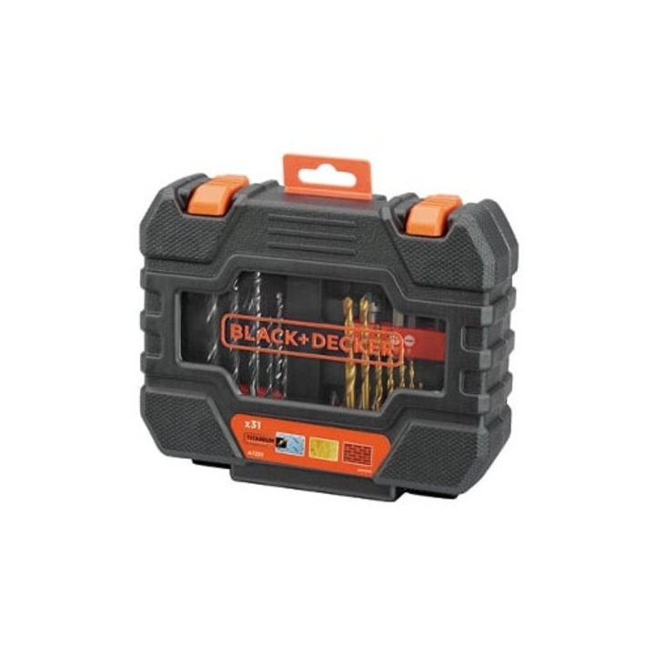 Set de burghie si biti de surubelnita BLACK+DECKER