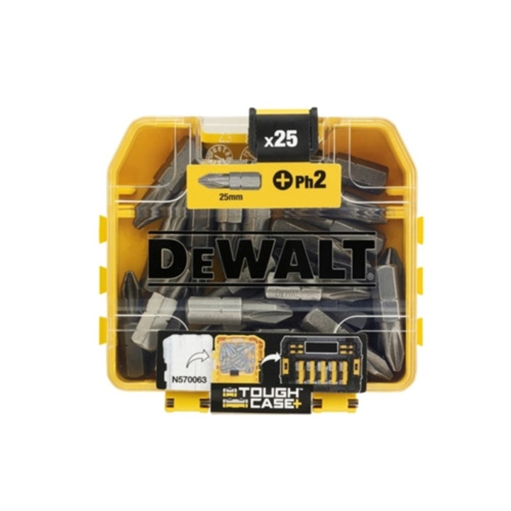 Set 25 piese biti Ph2 25mm DEWALT