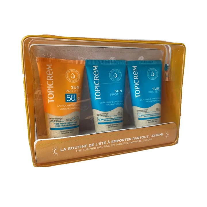 Set pentru ingrijirea pielii TOPICREM SUN PROTECT SPF50+ 3 buc