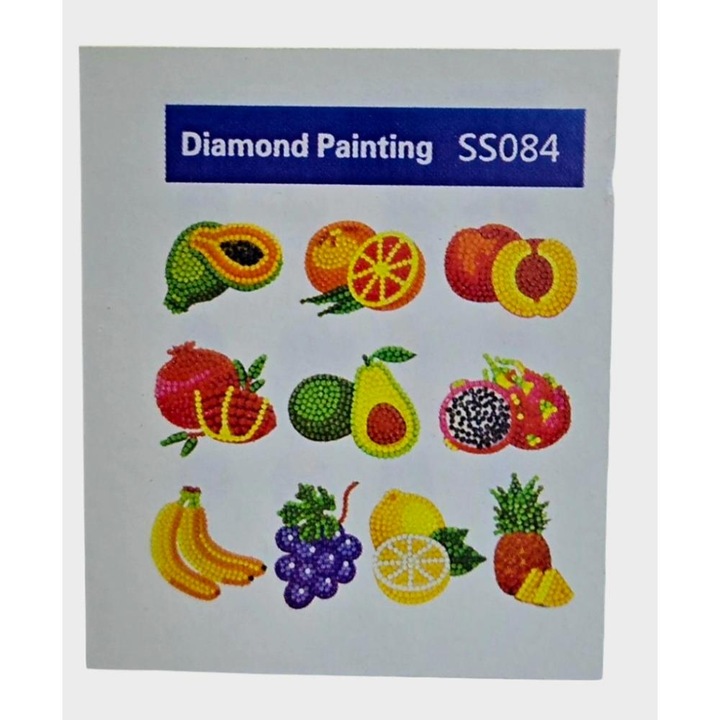 Set creativ Piccolino cu abțibilduri și diamante, pentru fete, 5 ani