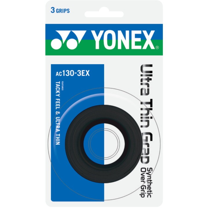 Overgrip Yonex Ultra Thin Grap, Negru