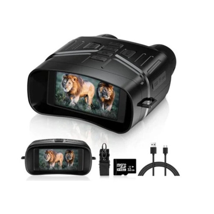 Monocular digital de noapte ENZONS, 1080P, infrarosu, negru