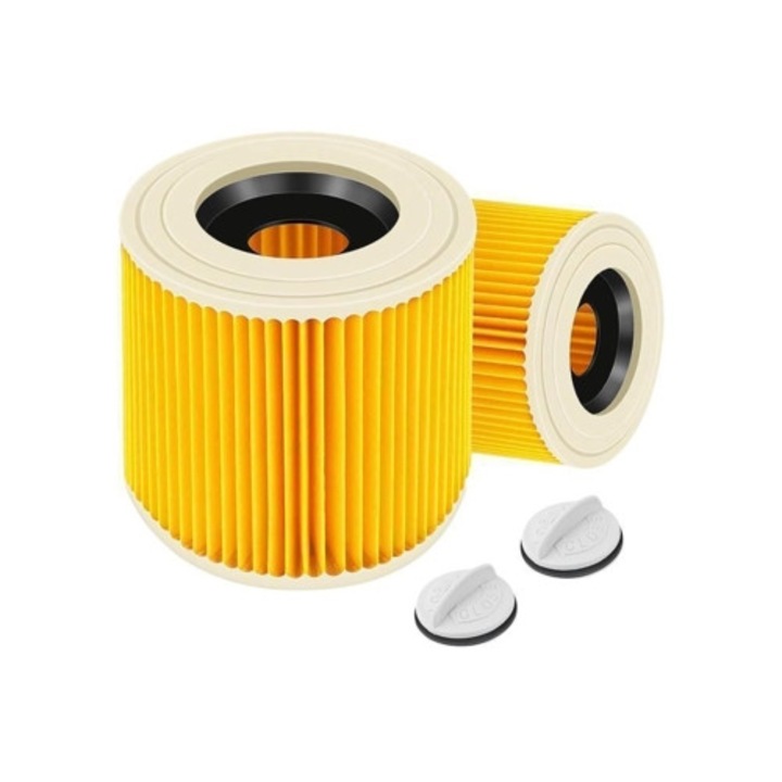 Filtru pentru aspirator Karcher Wd2 Wd3, set 2 bucati, 6.414 552.0