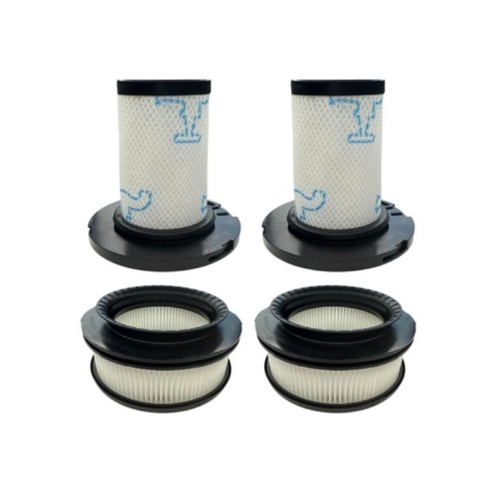 Filtru de inlocuire pentru aspiratoare Rowenta ZR009007 ZR009008, set 2, compatibil cu X Force Flex 11.60/12.60/14.60/15.60, culoare alba.