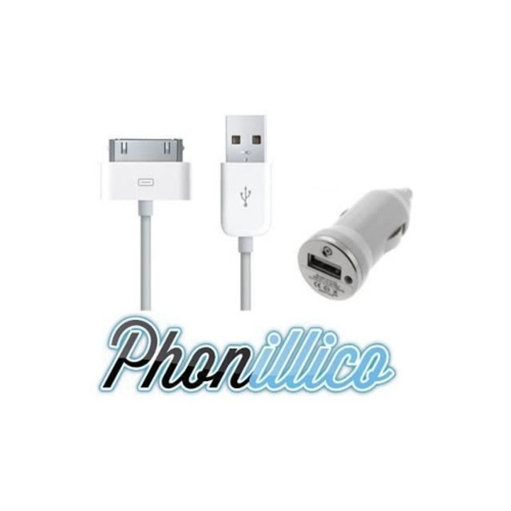 USB зарядно за кола за таблет, съвместимо с iPad 2 3 4, комплект