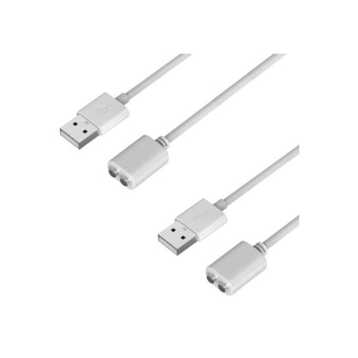 Cablu de incarcare magnetic USB 1m set de 2 pentru smartwatch, 7mm