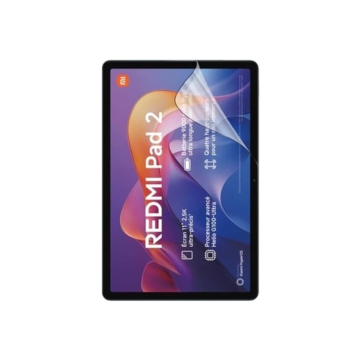 Tabletta védőfólia, 2 db, ultravékony, átlátszó, Xiaomi Redmi Pad-hez