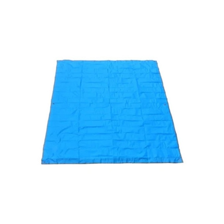 Kemping matrac készlet, 200x210cm, vastag Oxford anyag, vízálló, kék