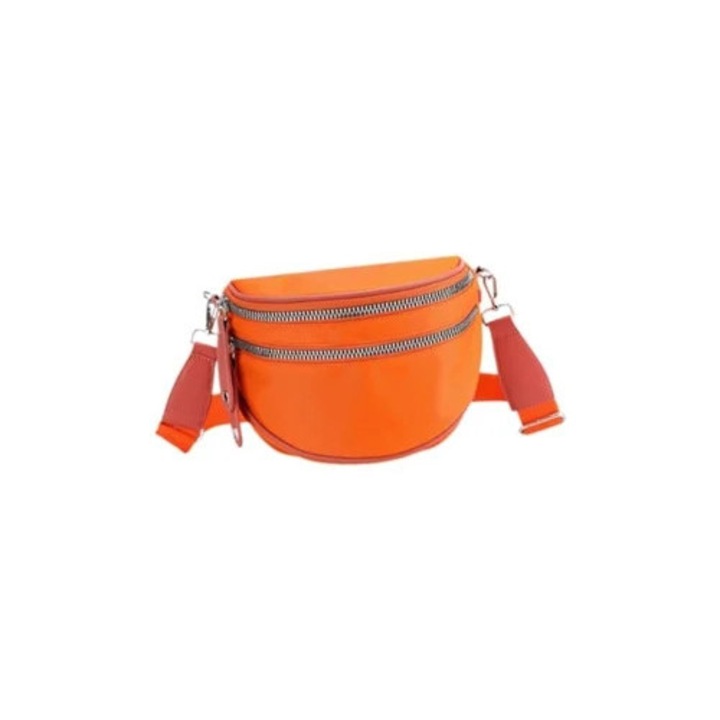 Női utazótáska, khaki és narancssárga