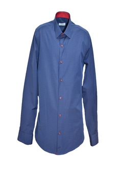 Camasa pentru barbati, cu imprimeu de buline , D&J Exclusive, Albastru marin Camasa pentru barbati, cu imprimeu de buline , D&J Exclusive, Albastru marin