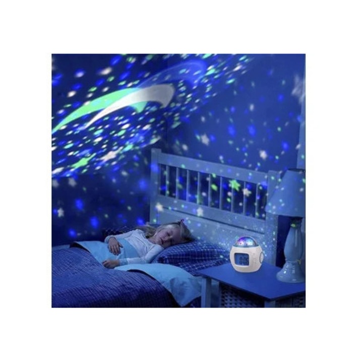 YHSQV digitális dekoratív óra, 7 színnel, hőmérséklet-érzékelővel, gyermekeknek