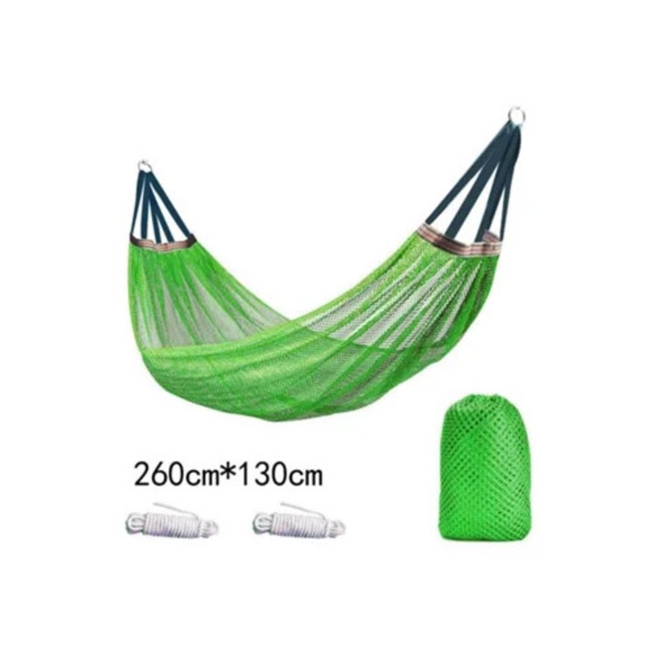 Hamac Camping Digitallab, 260x130cm, zöld, légáteresztő nylon anyag