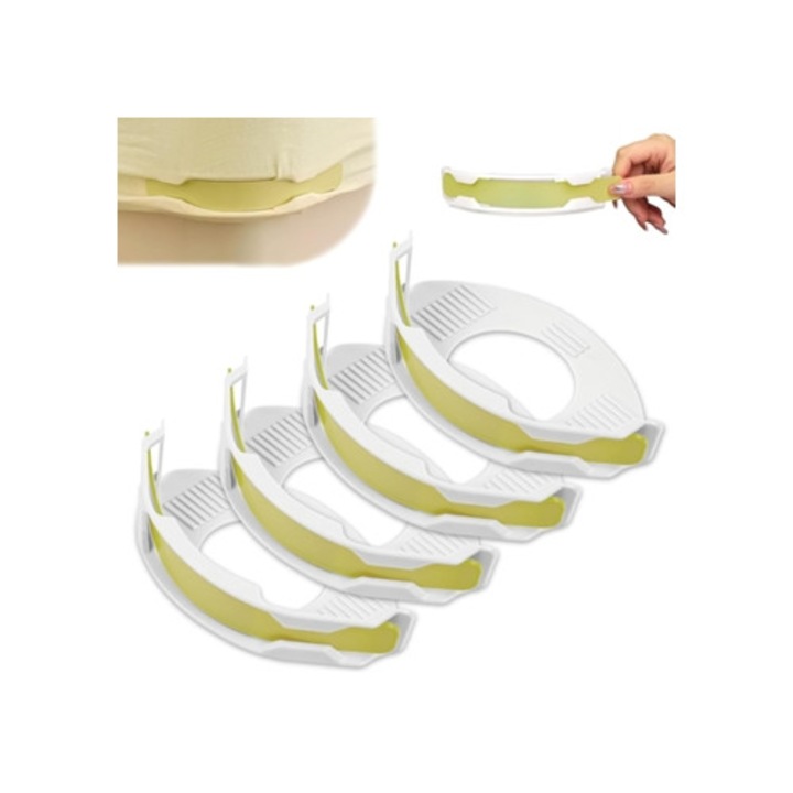 Digitallab lepedűtartó, 4 darabos szett, zöld, minden matractípushoz illeszkedik