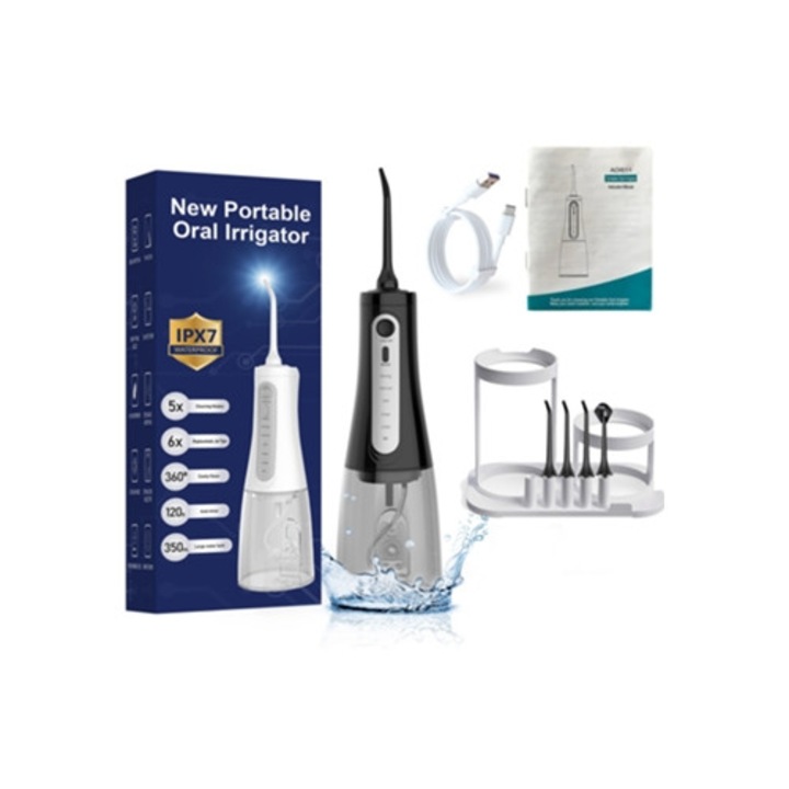 Digitallab Aow11 hordozható szájzuhany, fekete