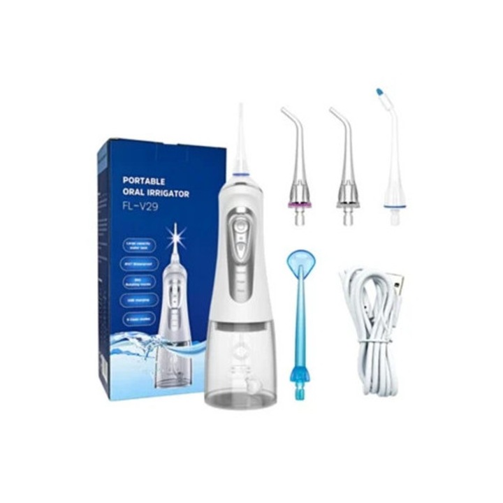 Digitallab V29 hordozható szájzuhany, fehér