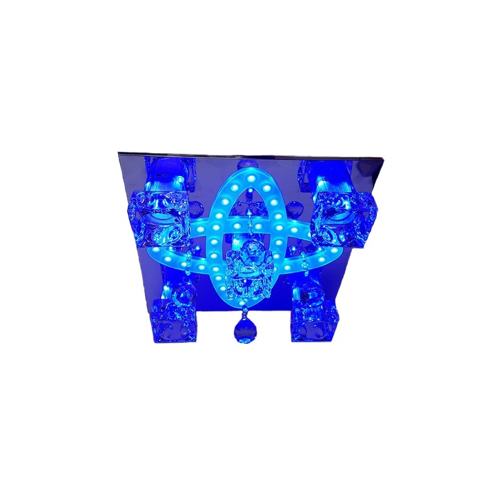 Полилей Full Electrics 2113/400, многоцветен, дистанционно управление 5*e27 керамична фасунга, многоцветни светодиоди