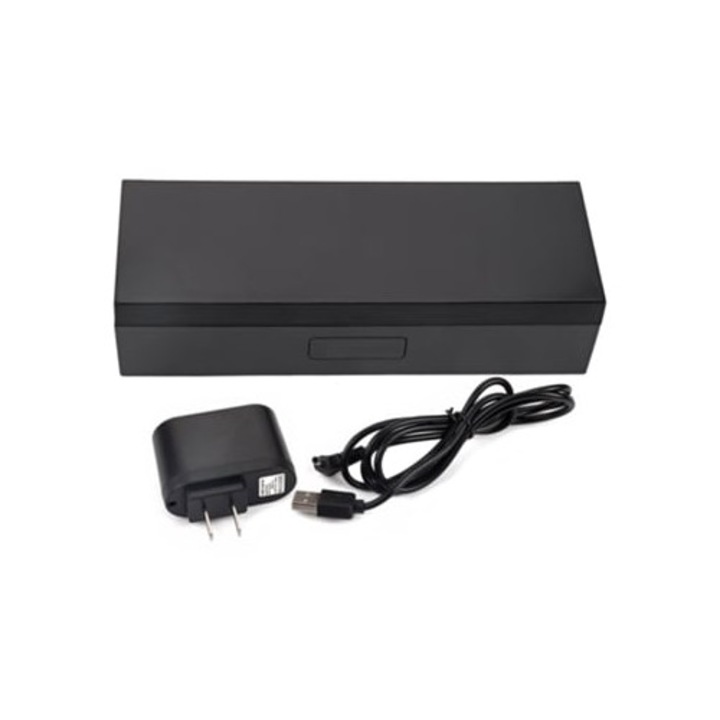 Digitális fali és asztali dekor óra, naptárral, szundi funkcióval, 6 számjegyű, kék