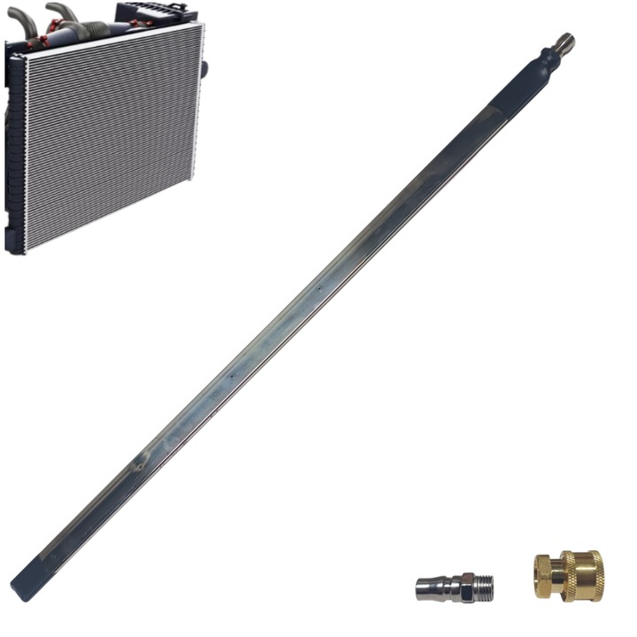 Unealta Tip Lance pentru curatare si spalare radiator auto 4 gauri/orificii cu dispersare apa sau aer pentru tractor, auto offroad, combina, excavator, camion, 60 cm lungime