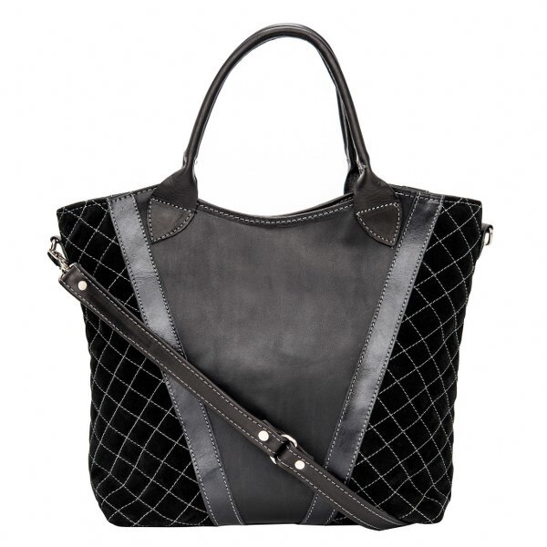 Geanta dama,Zea,piele naturala,neagra
