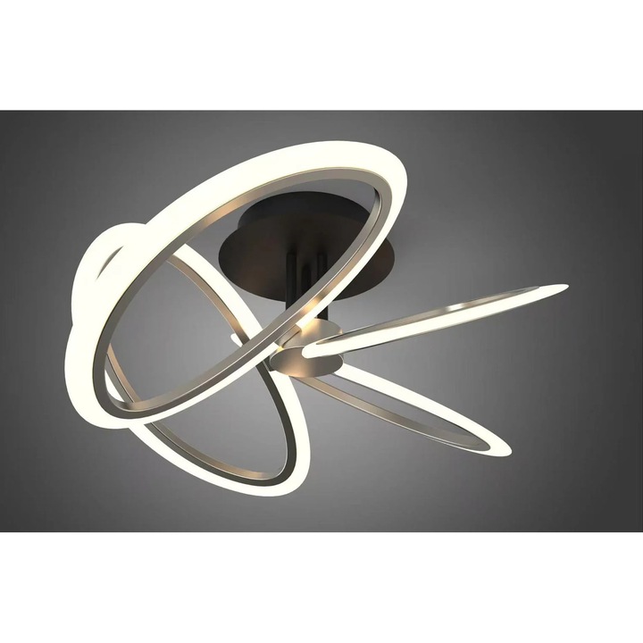 RFAN LED полилей, модел GX022-4, с дистанционно управление, 3 вида светлина, регулируем интензитет, 136W, черен/златен