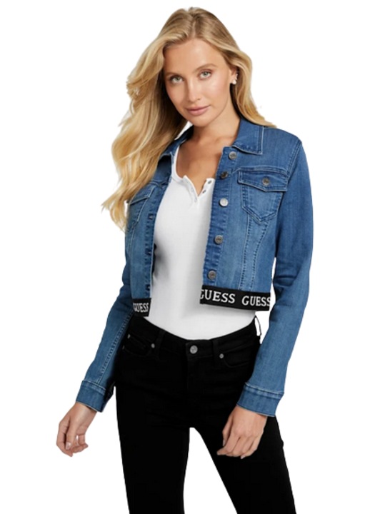 denim, GUESS, albastru, Albastru