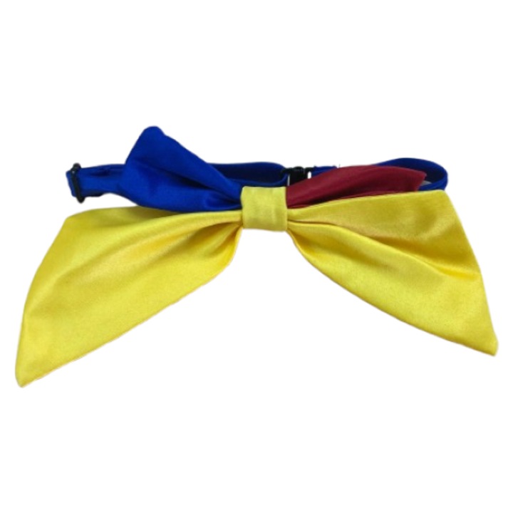 Papion traditional, tricolor, dimensiune 12x4cm