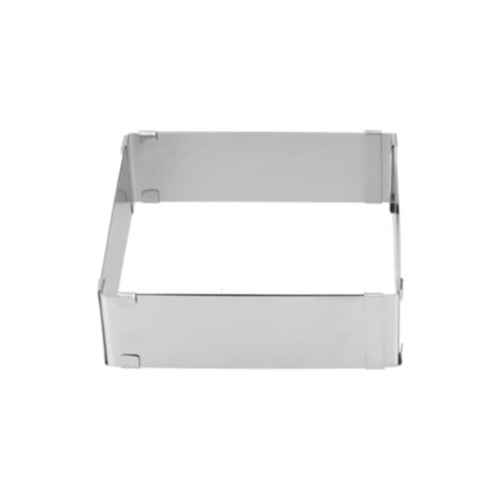 Forma prajituri din otel inoxidabil, set, ring patrat retractabil pentru mousse, unelte pentru patiserie