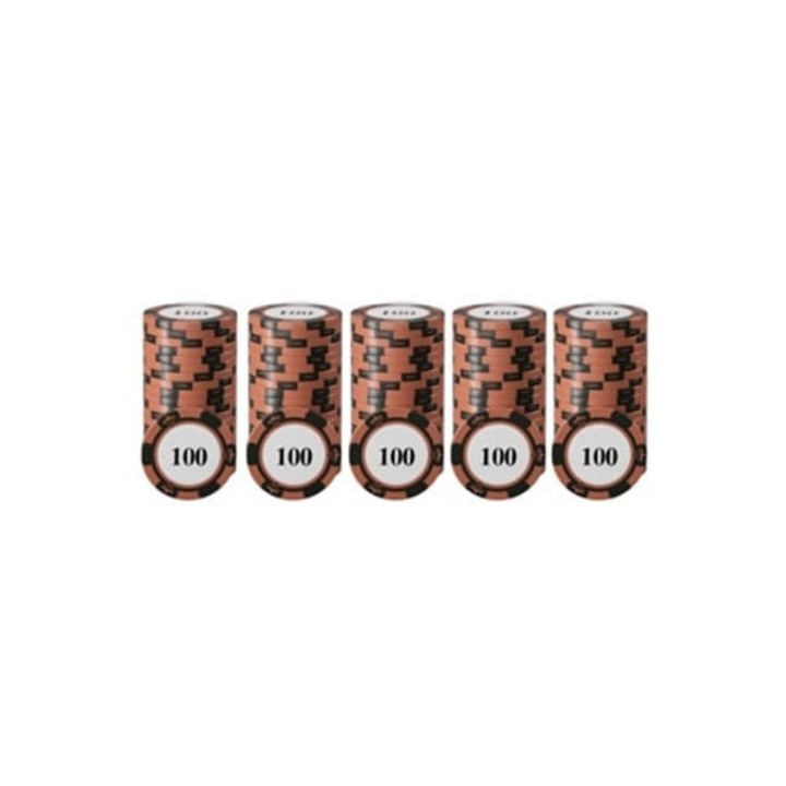 Jetoane de Poker Pachet de 20 cu Numere Mari Imprimar