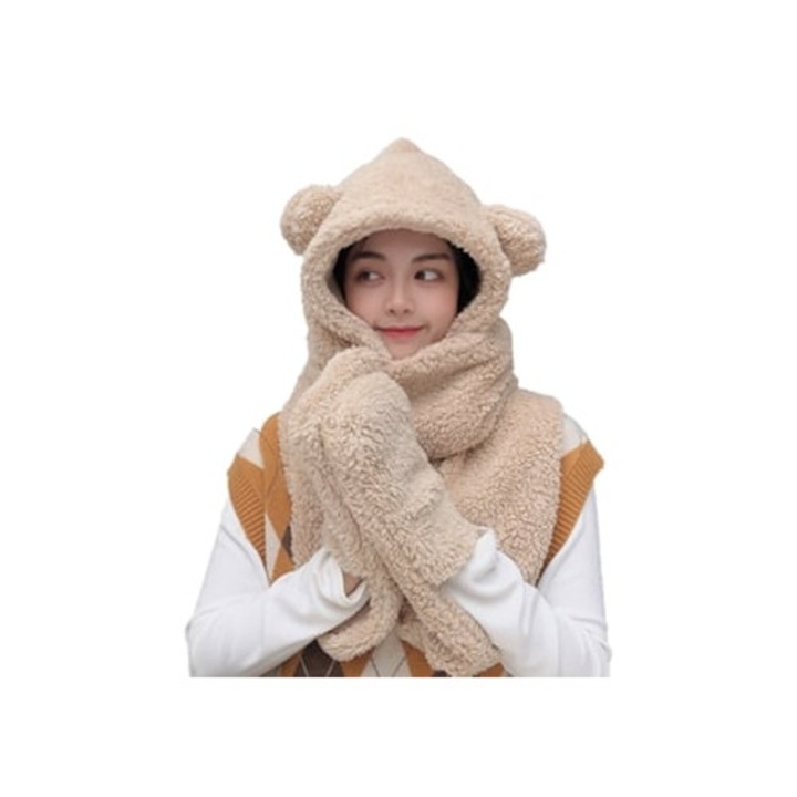 Caciula de iarna pentru copii, plus, multicolor