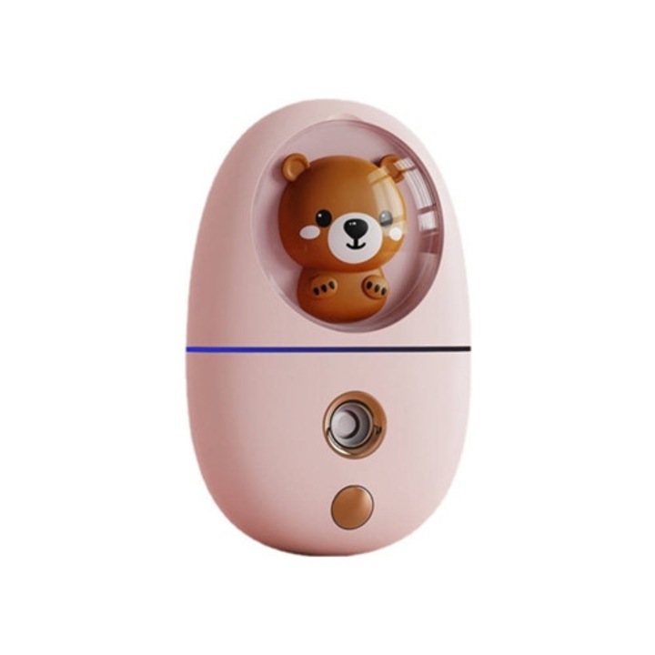 Mini párásító GETEK Q801 (1 W - Rózsaszín)