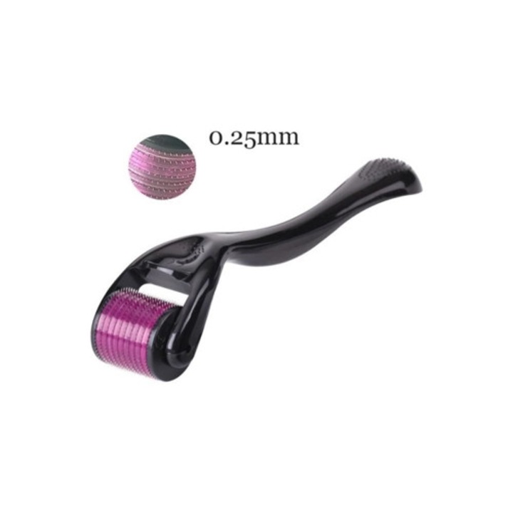 Derma Roller pentru cresterea parului, dispozitiv cu microneedle din titan pentru cresterea barbii, tratament 1227091