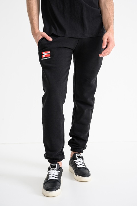 Geographical Norway, Pantaloni de trening din amestec de bumbac Maracana, Rosu/Alb/Negru