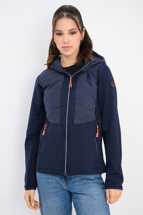 Geographical Norway, Hanorac cu fermoar si buzunare laterale, Bleumarin