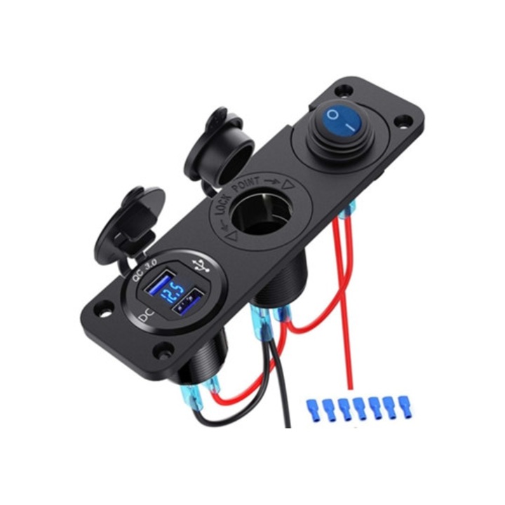 Incarcator priza bricheta 12V CARREROes Dual USB