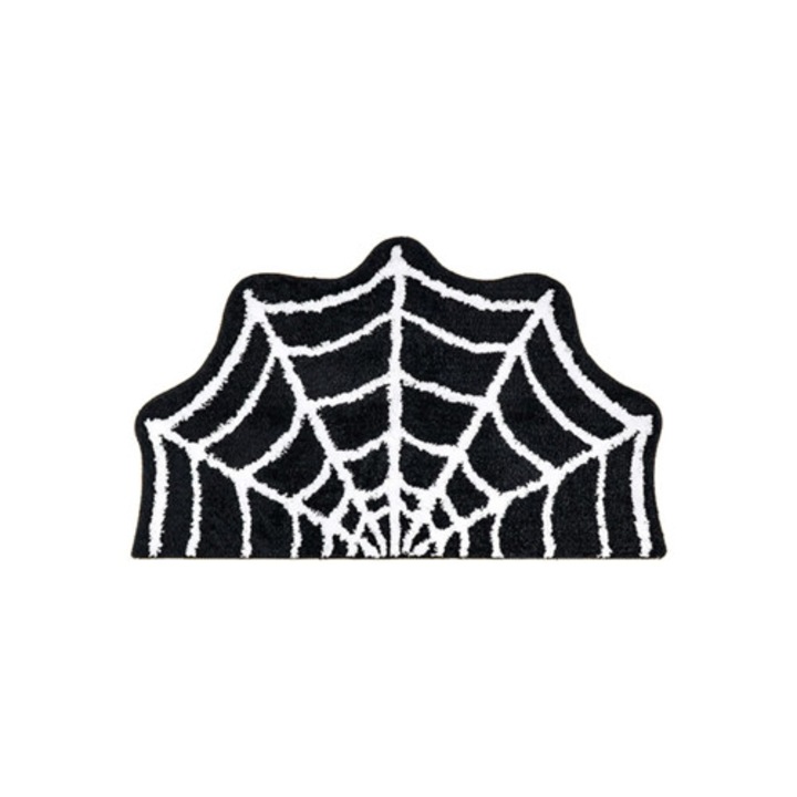 Halloween Pókháló Szőnyeg, Mosható, Csúszásgátló és Gótikus Stílusú Dekoratív