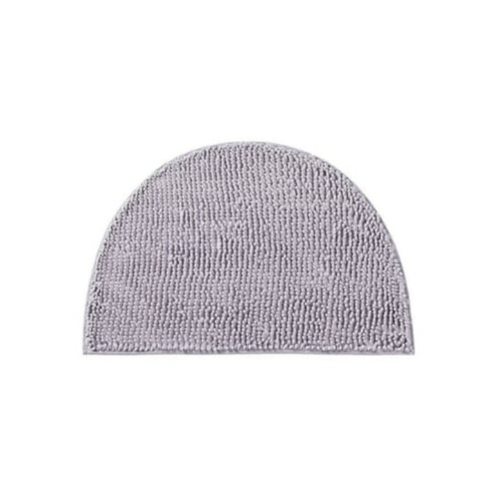 Covoras din chenille semi-luna, lavabil, moale, cu uscare rapida, anti-alunecare pentru baie