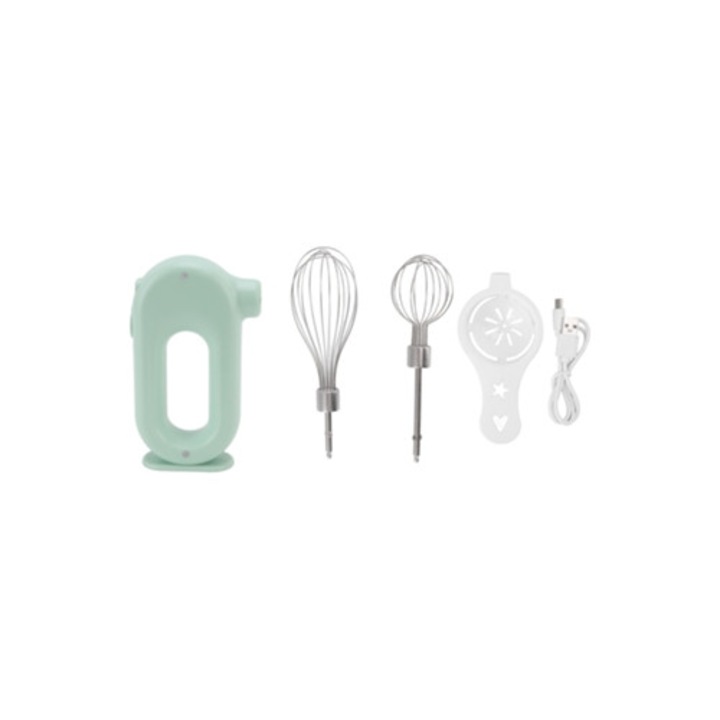 Elektromos kézi mixer 3 sebességgel, csúszásmentes fogantyúval a biztonságos otthoni használathoz, 5V, 20W