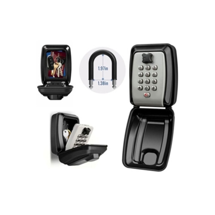 Seif de perete rezistent, cod resetabil din 12 cifre, constructie robusta asigura securitate ridicata si aplicatie larga pentru U