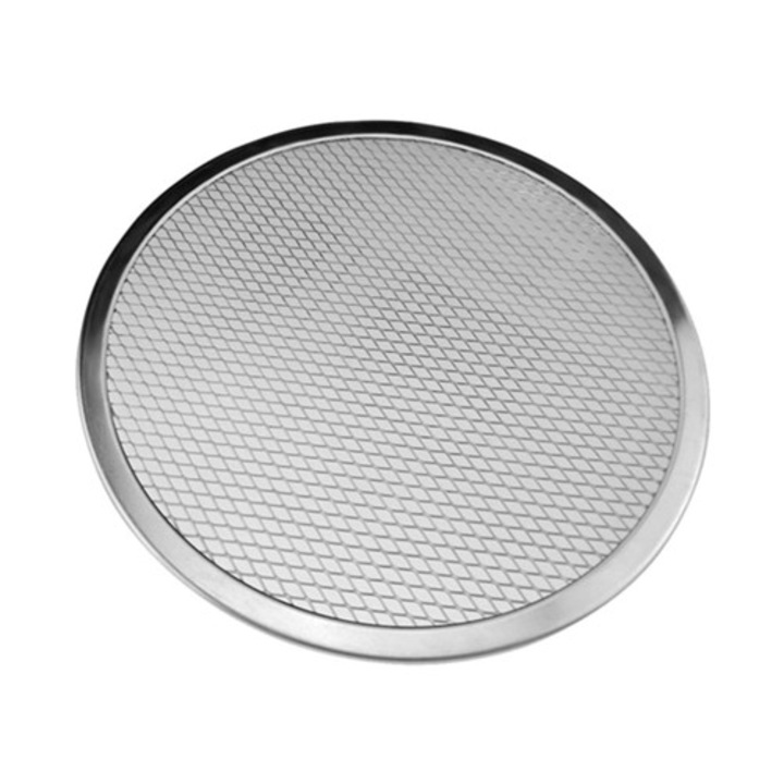 Pizza háló, 15 hüvelyk, Tartós alumínium szerkezet, ezüst