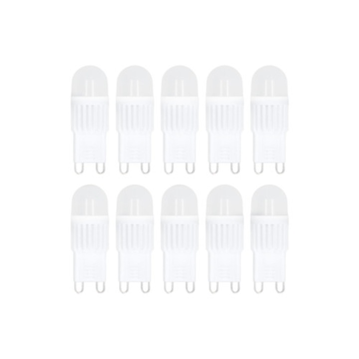 Bec LED ceramic Omnidi Light pentru iluminat rezidential, baza G9 reglabila, 2W, 220V, alb cald, economie de energie