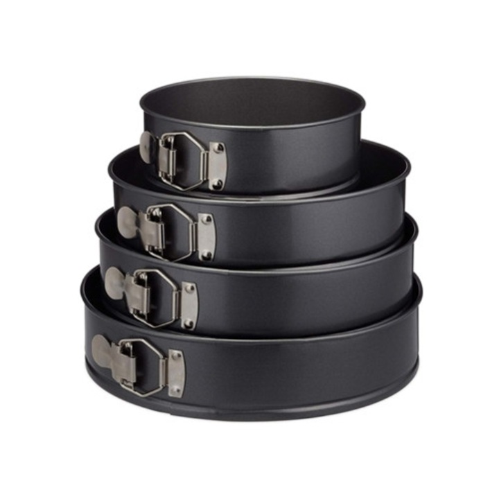 Tigaie antiaderenta Classic Chef's, tigaie din aliaj de aluminiu rezistenta cu fund detasabil pentru bucatari si patiseri, constructie din otel carbon, Fun