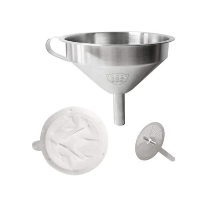 Mini szűrő, élelmiszer minőségű, ergonomikus kialakítás, könnyen tisztítható, szett