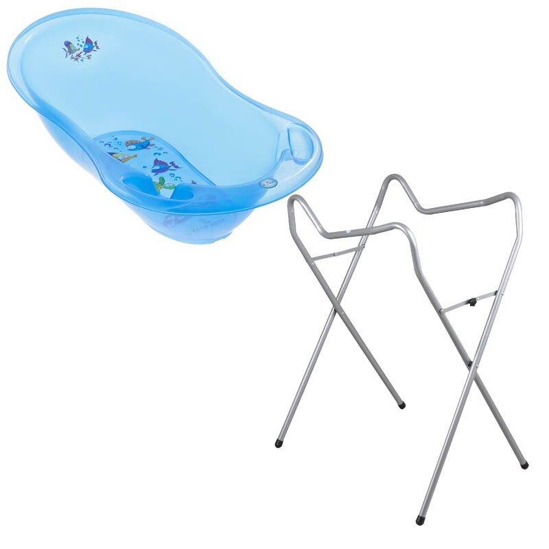 Set cadita 86 cm + Suport universal metalic Aq Albastru