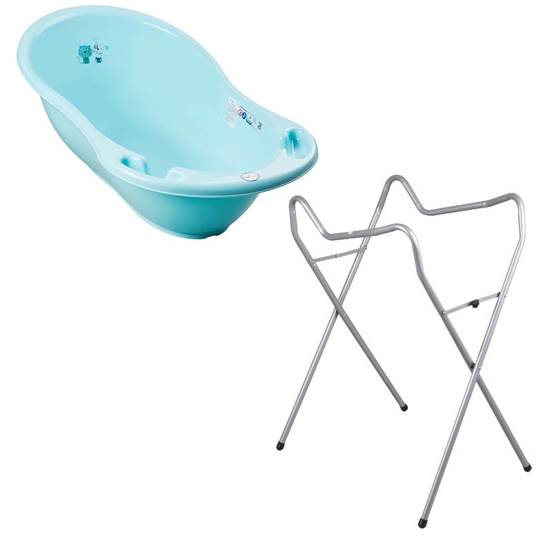 Set cadita 102 cm + Suport universal metalic PK verde