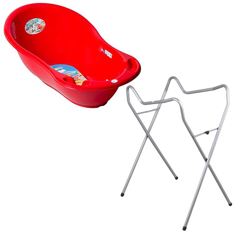 Set cadita 102 cm + Suport universal metalic CS rosu