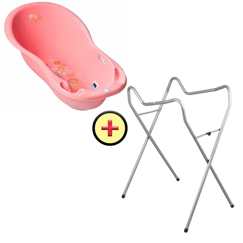 Set cadita 102 cm + Suport universal metalic FL portocaliu