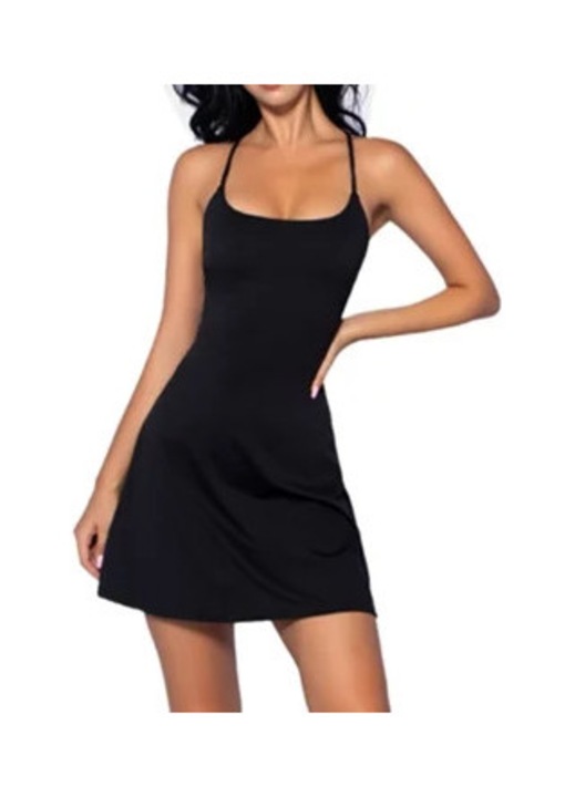 Rochie pentru femei, neagra, nylon, XL INTL