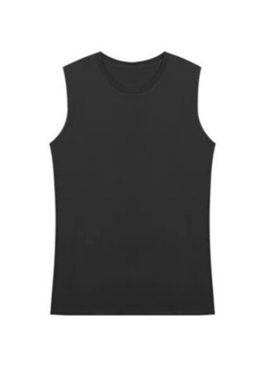 Мъжки потник, памук, черен, 2XL INTL