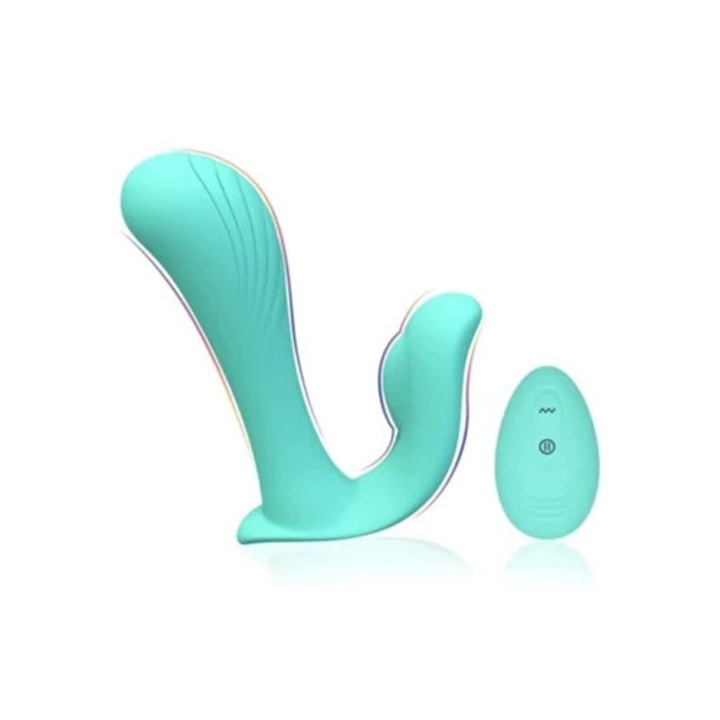 Vibrátor, zöld, 25cm