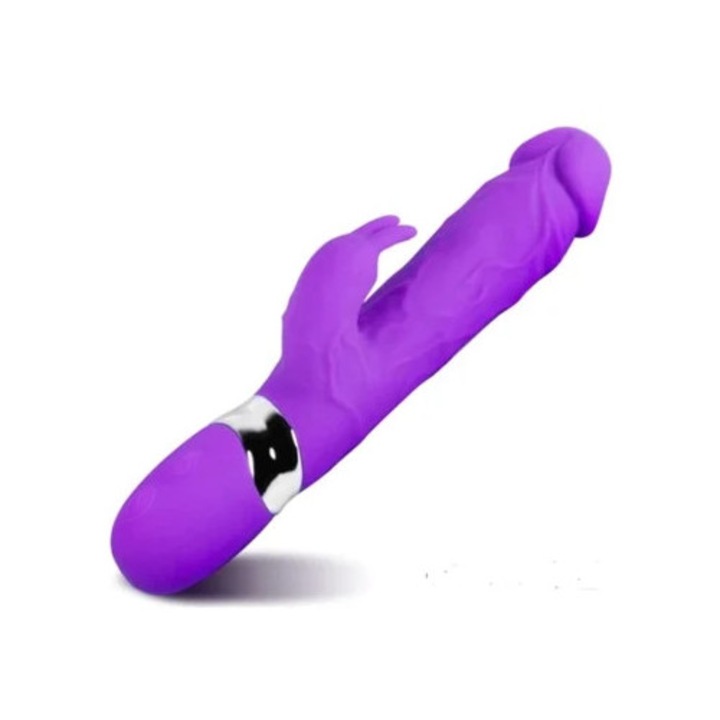 Вибратор с дистанционно управление, 7 режима, лилав